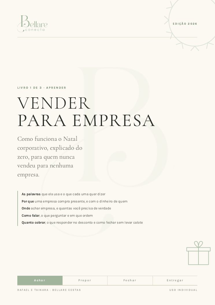 Capa do Guia 1, Vender para Empresa
